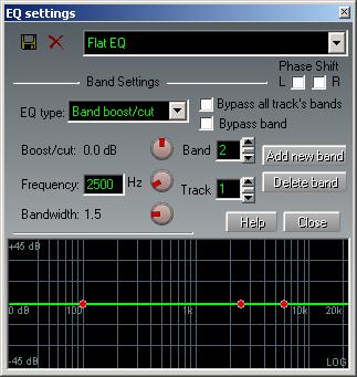 (Picture) n-Track's EQ window